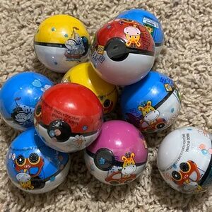 10 pack of Mystery PokeBalls Capsule Toys